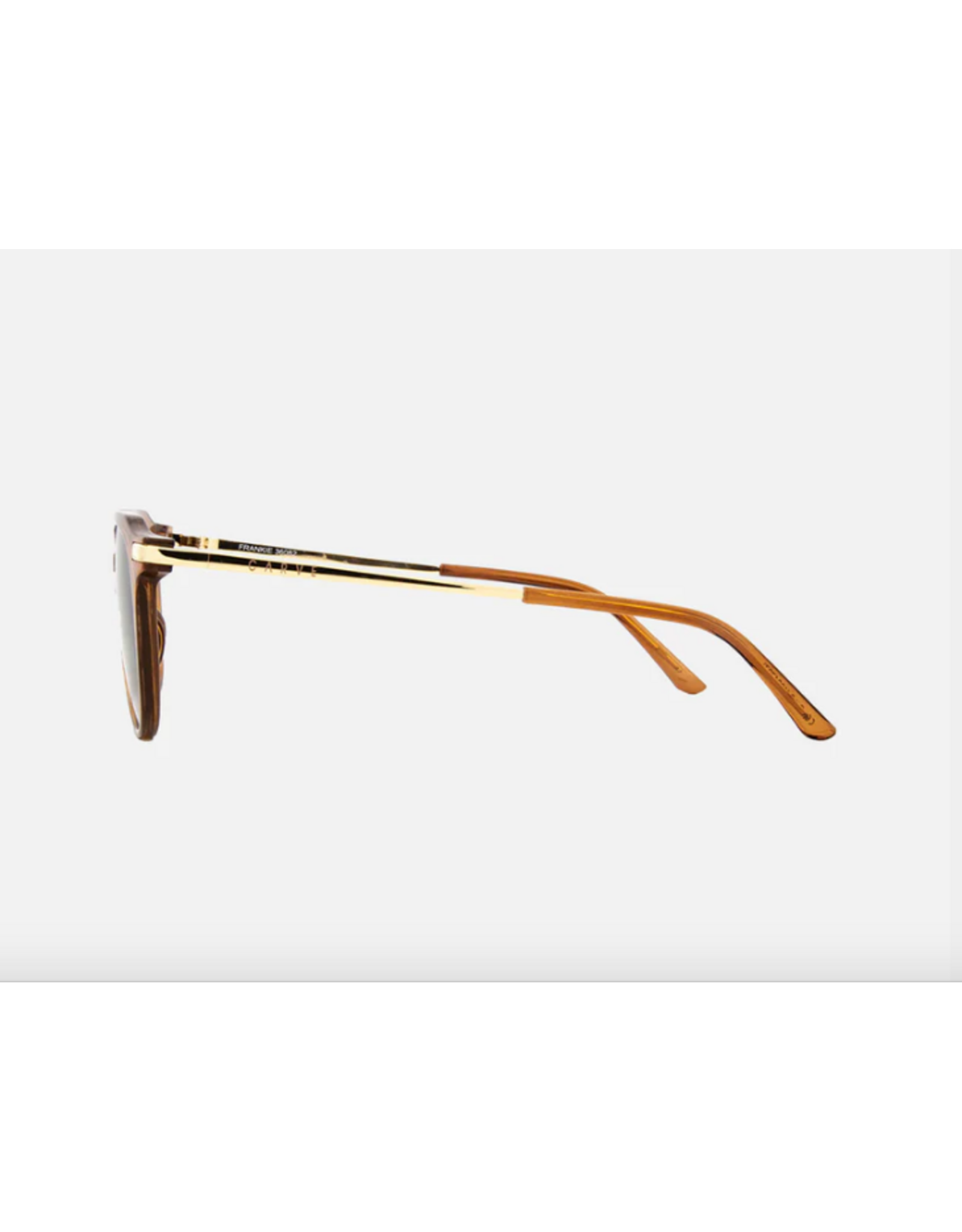 CARVE SUNGLASSES FRANKIE - GLOSS CRYSTAL TOBACCO GOLD METAL BROWN LENS