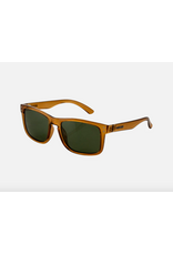 CARVE SUNGLASSES GOBLIN - RECYCLED GLOSS CRYSTAL DK SAND FRAME GREEN POLARIZED LENS