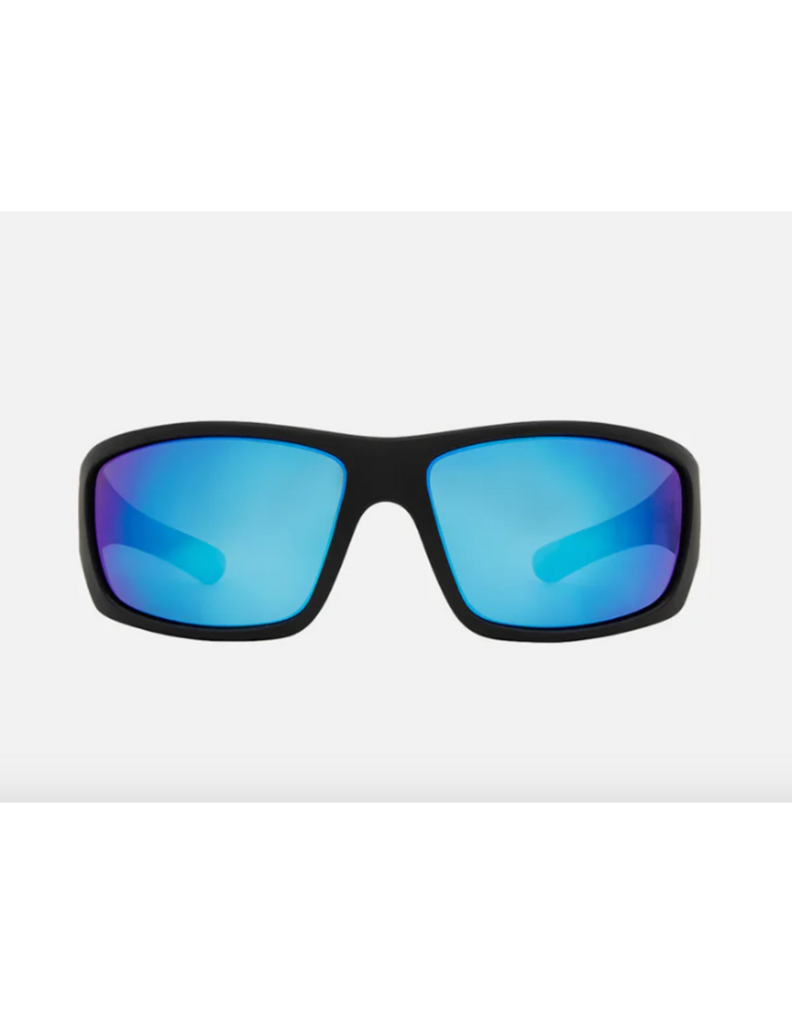 CARVE SUNGLASSES MORAY - MATT BLACK FRAME, GREY LENS WITH BLUE IRIDIUM