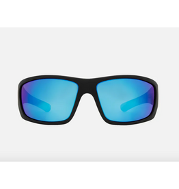 CARVE SUNGLASSES MORAY - MATT BLACK FRAME, GREY LENS WITH BLUE IRIDIUM
