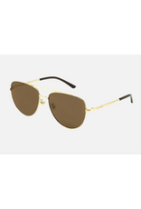 CARVE SUNGLASSES SOLANA - GLOSS GOLD METAL BROWN POL LENS