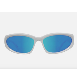 CARVE SUNGLASSES KUBIX - GLOSS WHITE FRAME, GREY LENS WITH BLUE IRIDIUM