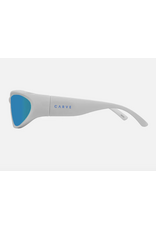 CARVE SUNGLASSES KUBIX - GLOSS WHITE FRAME, GREY LENS WITH BLUE IRIDIUM