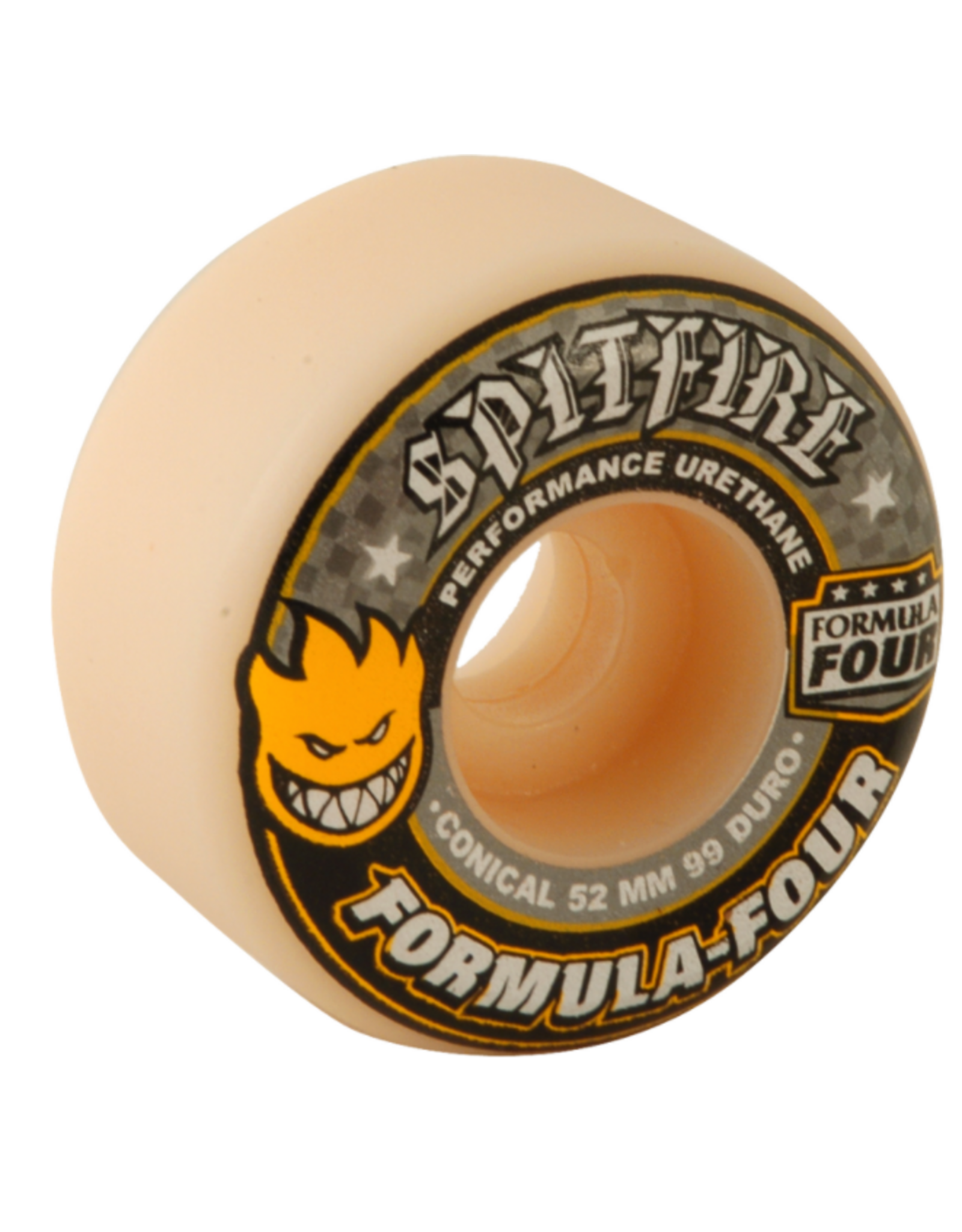 SPITFIRE SF F4 99a CONICAL 52mm WHT W/YEL & BLK  Spitfire