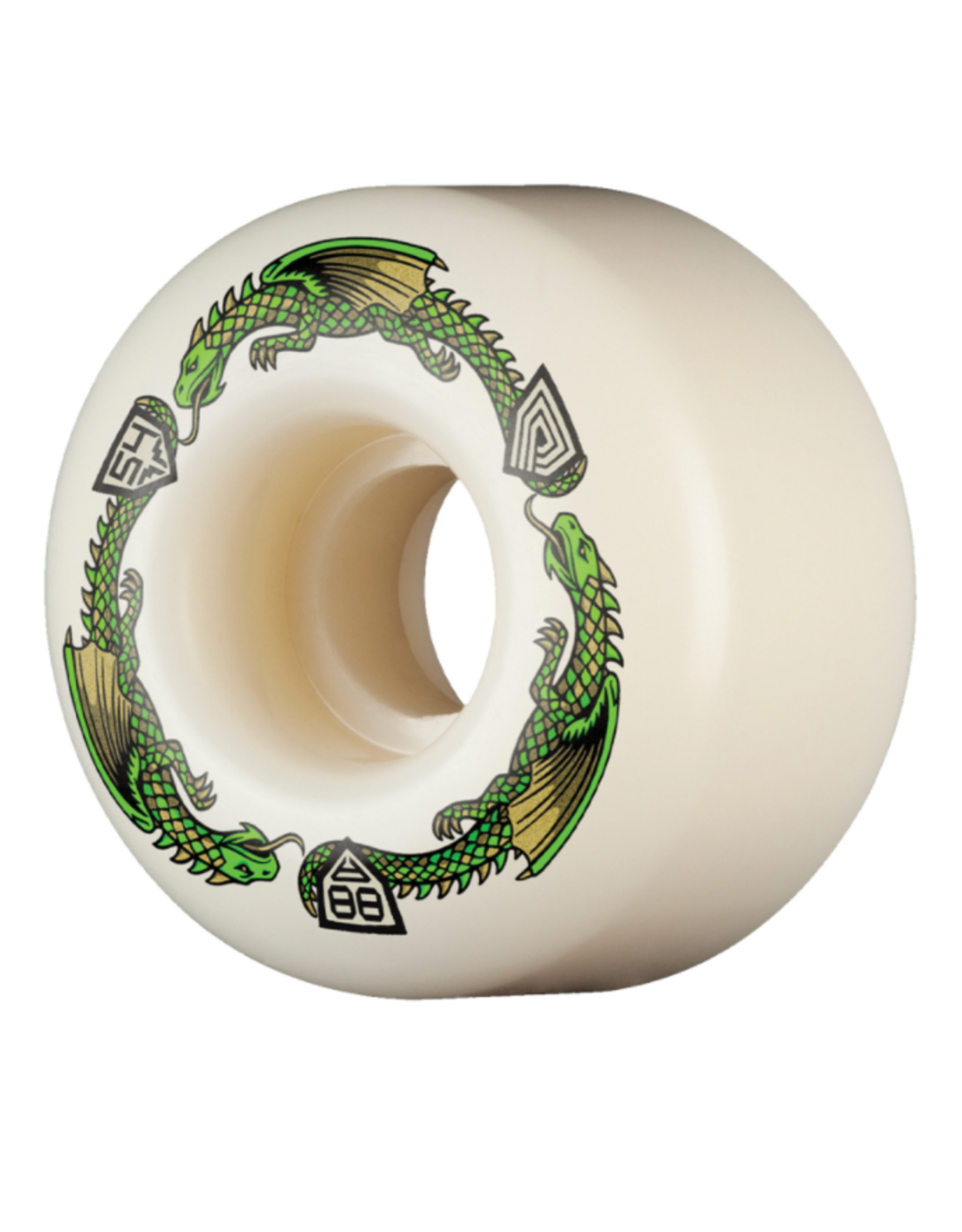 POWELL PERALTA PWL/P DF V4 GREEN DRAGON 88A 54/34MM WHT  Powell Peralta