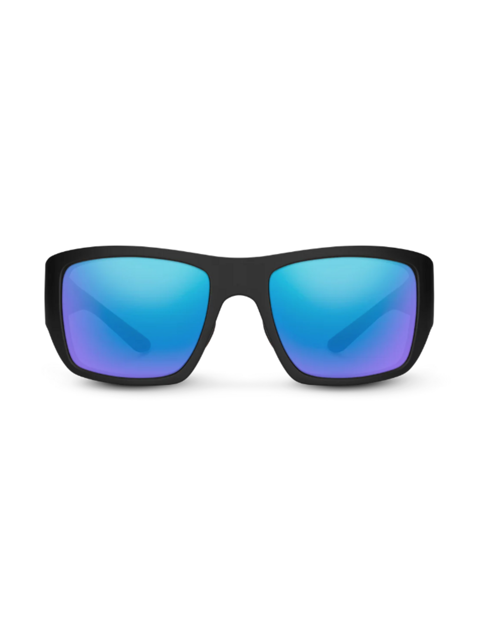 SUN CLOUD Sculpin Matte Black + Polarized Blue Mirror Lens