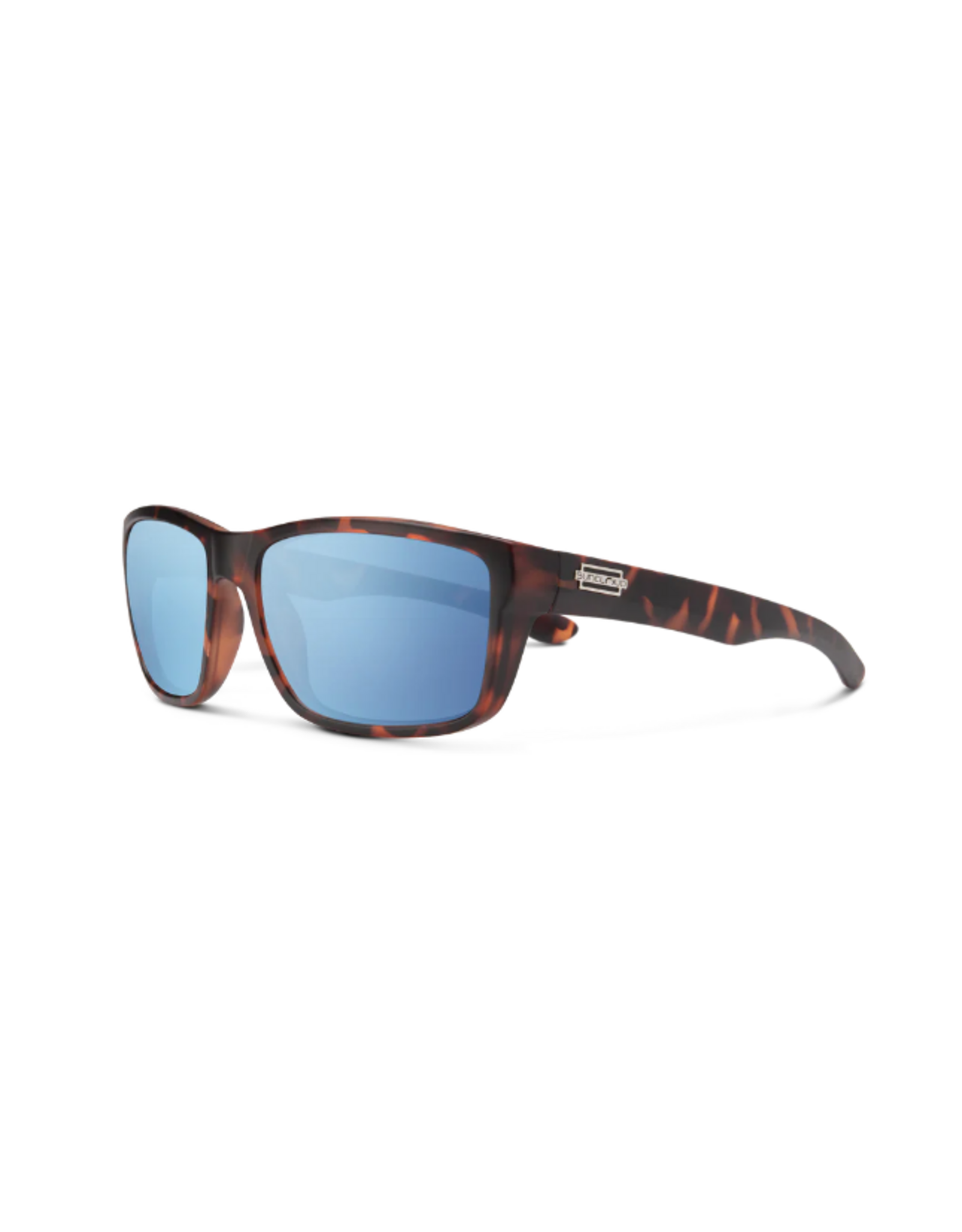 SunCloud Mayor Matte Tortoise + Polarized Aqua Mirror Lens