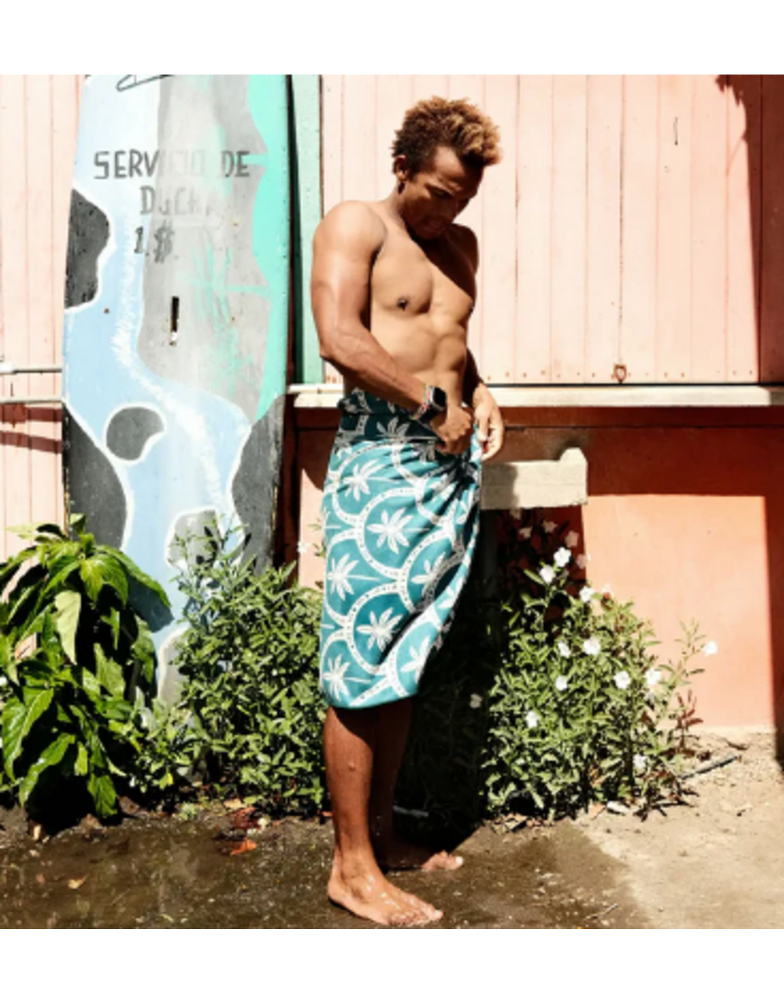 NOMADIX Original Towel: Palms Resort Teal Ocean