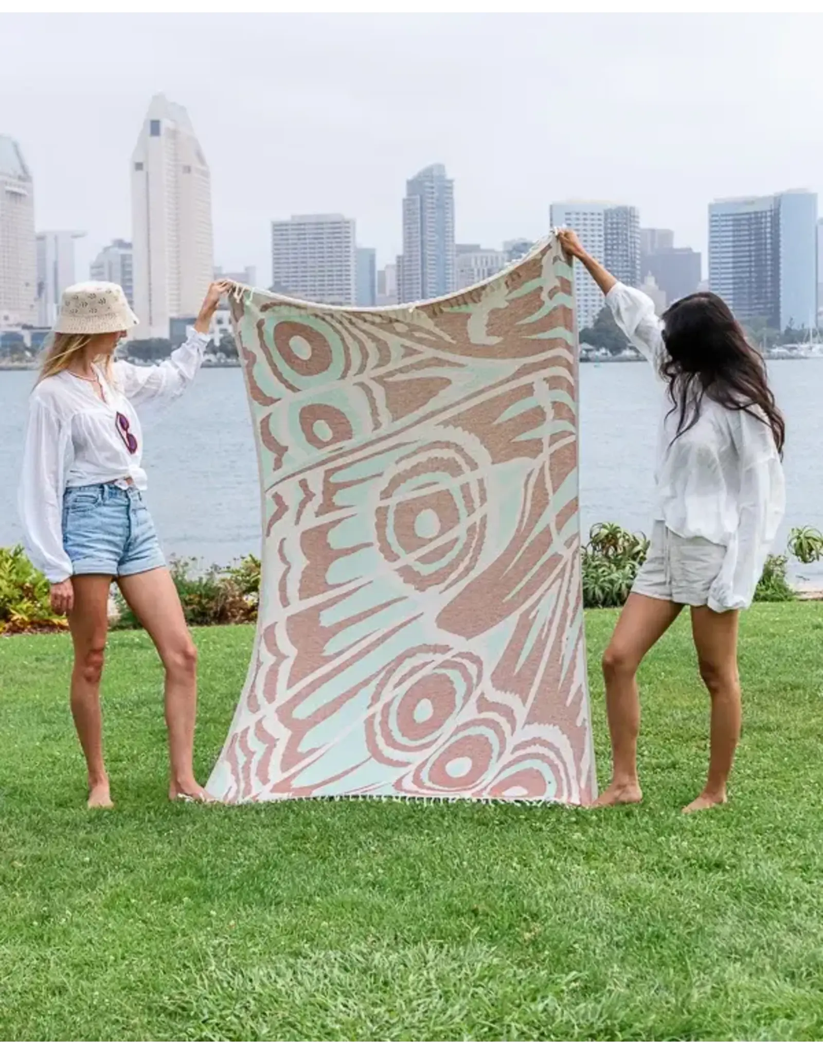 sand cloud Large Beach Towel