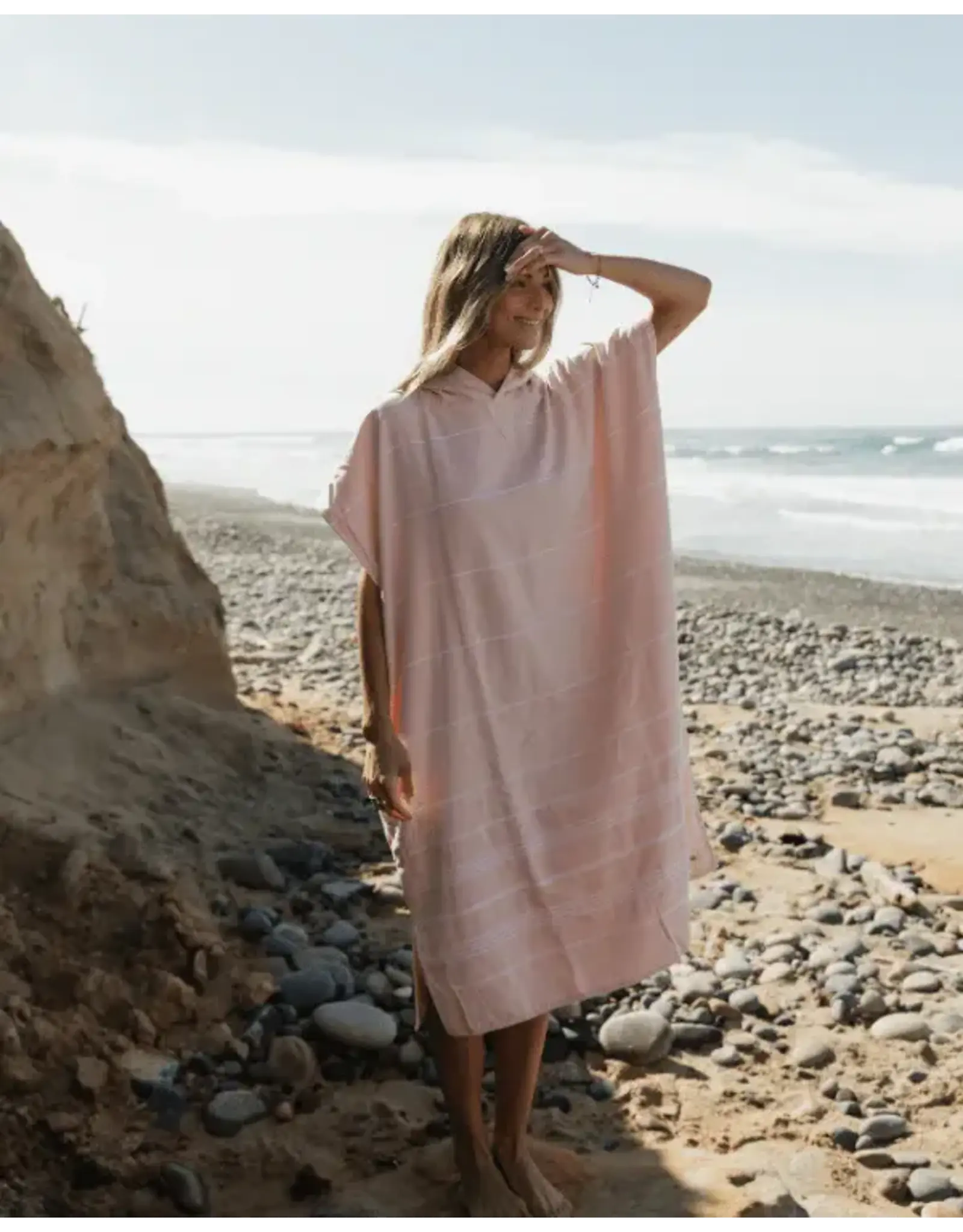 sand cloud Classic Stripe Hooded Poncho