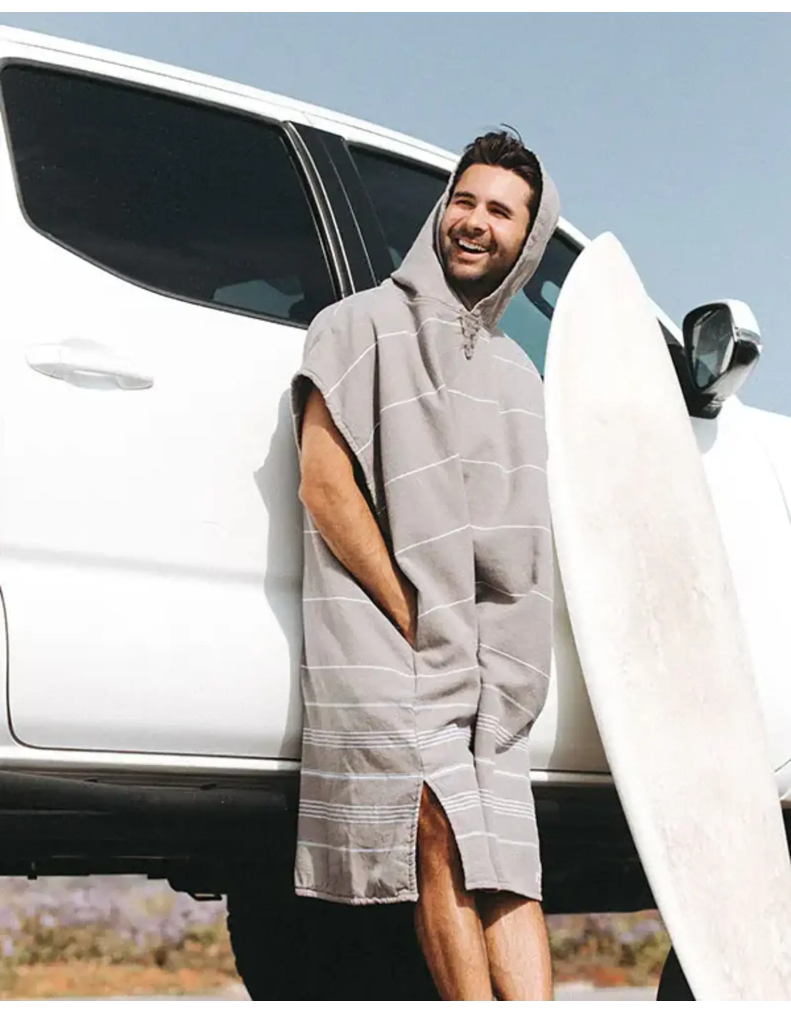 sand cloud Classic Stripe Hooded Poncho