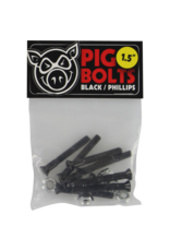 PIG PIG BLACK PHILLPS HARDWARE SET 1.5" BLK/SIL