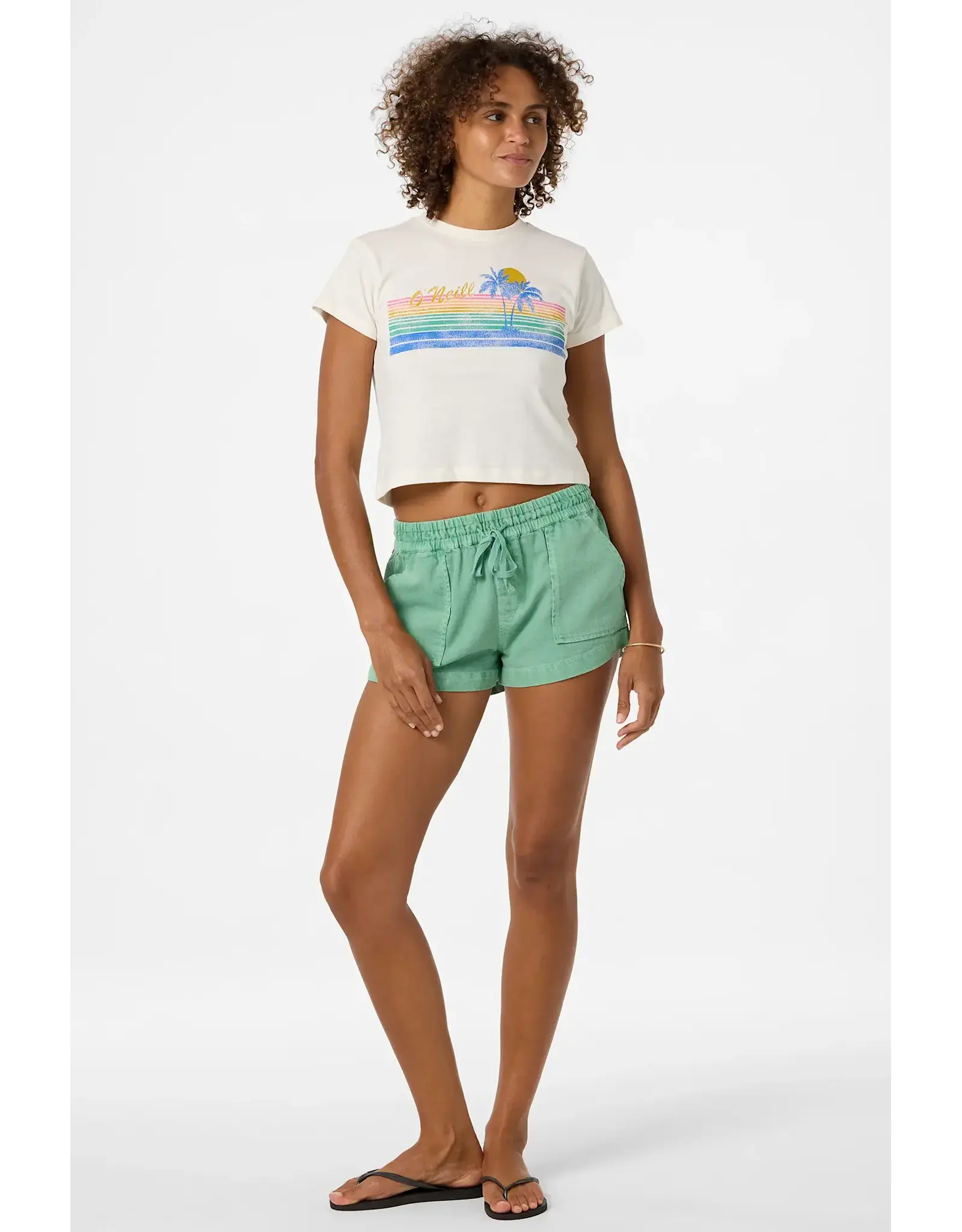 ONEILL Womens Retro Stripe Fitted Tee SU2641820