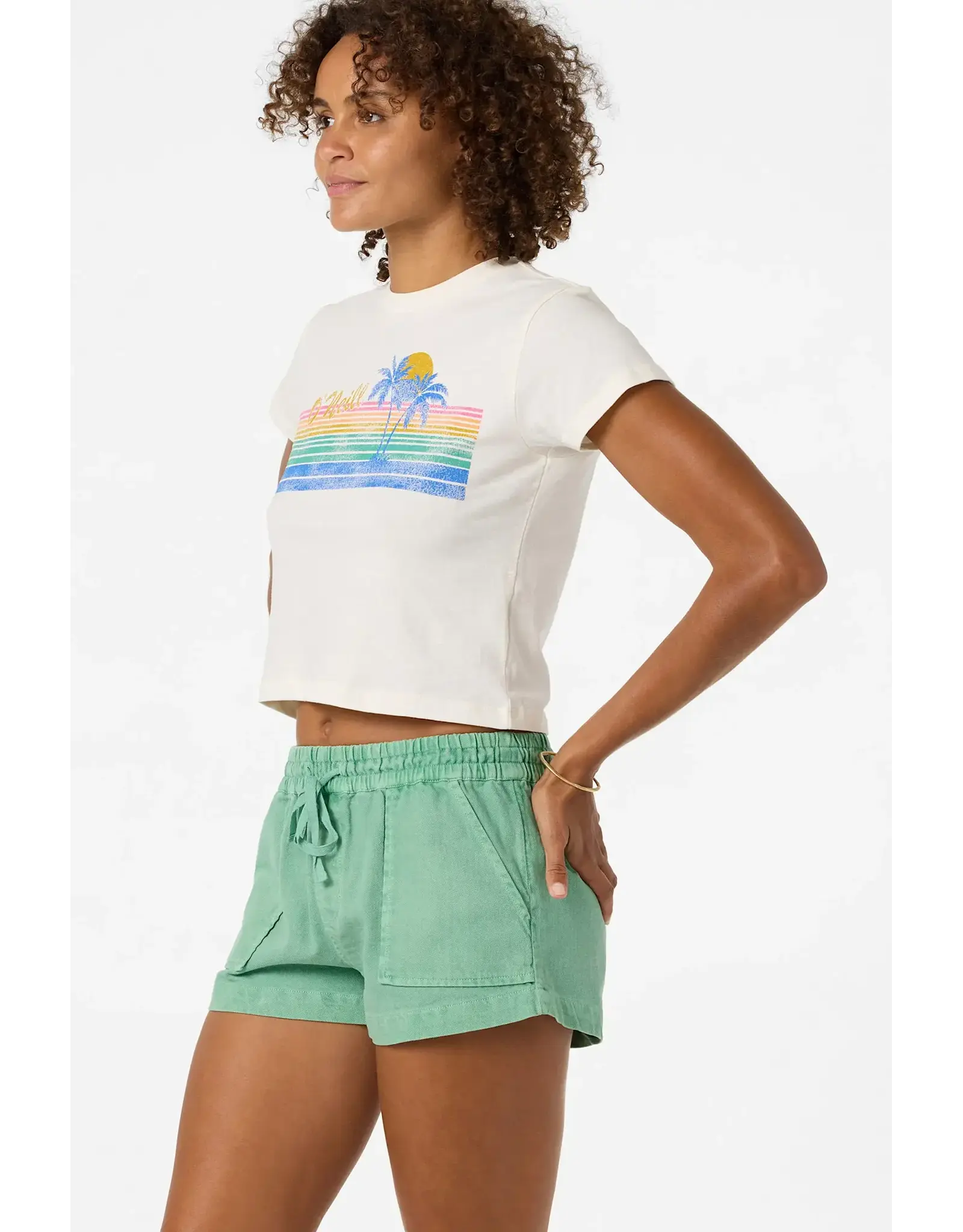 ONEILL Womens Retro Stripe Fitted Tee SU2641820
