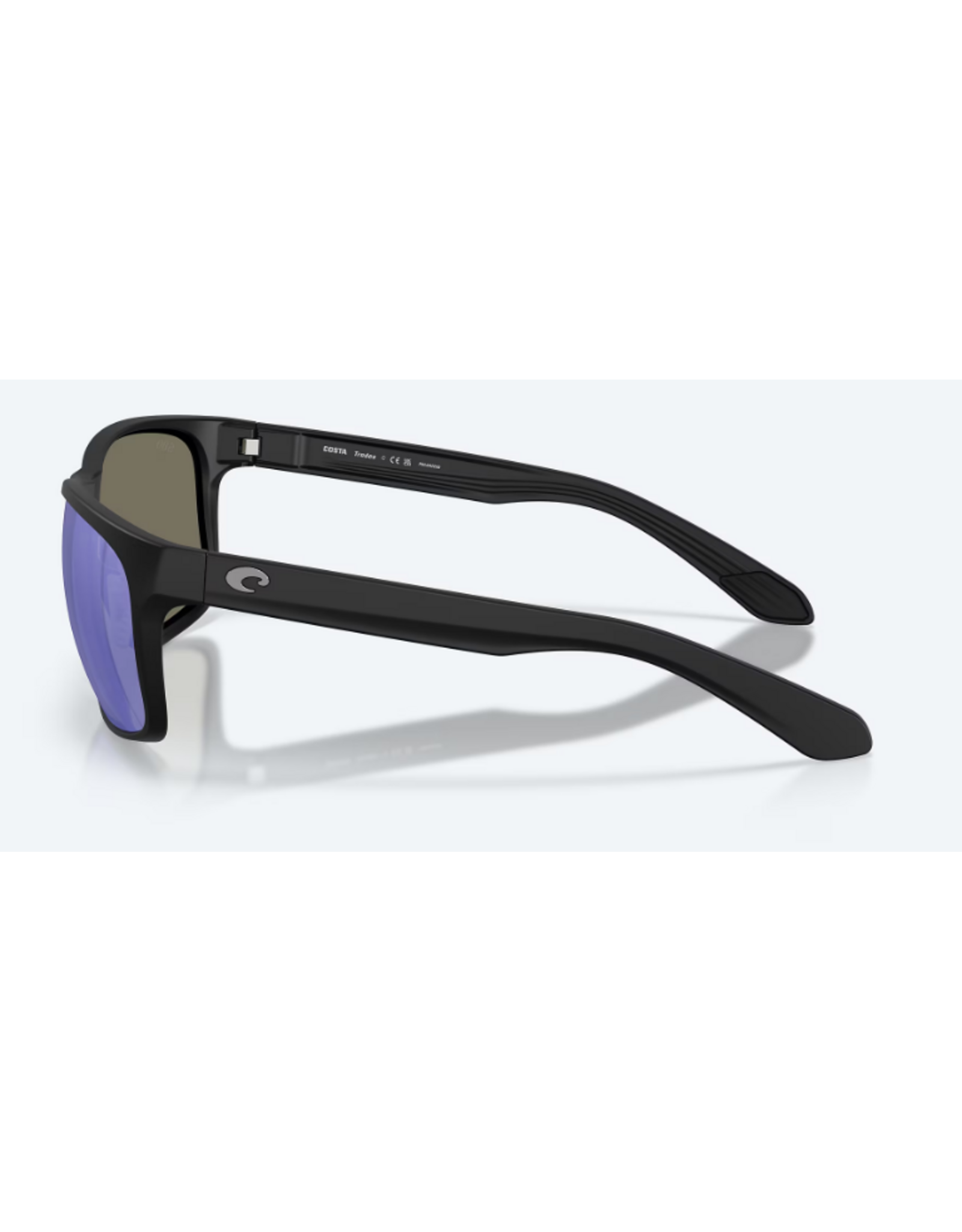 COSTA DEL MAR COSTA  DEL MAR TRADES Frame Color: Matte Black Lenses : Blue Mirror Polarized Glass