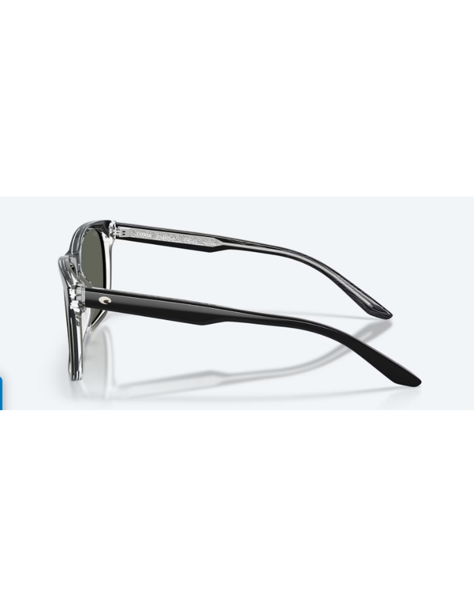 COSTA DEL MAR GRAVELS  Frame Color: Black  POLARIZED GLASS (580G)
