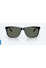 COSTA DEL MAR GRAVELS  Frame Color: Black  POLARIZED GLASS (580G)