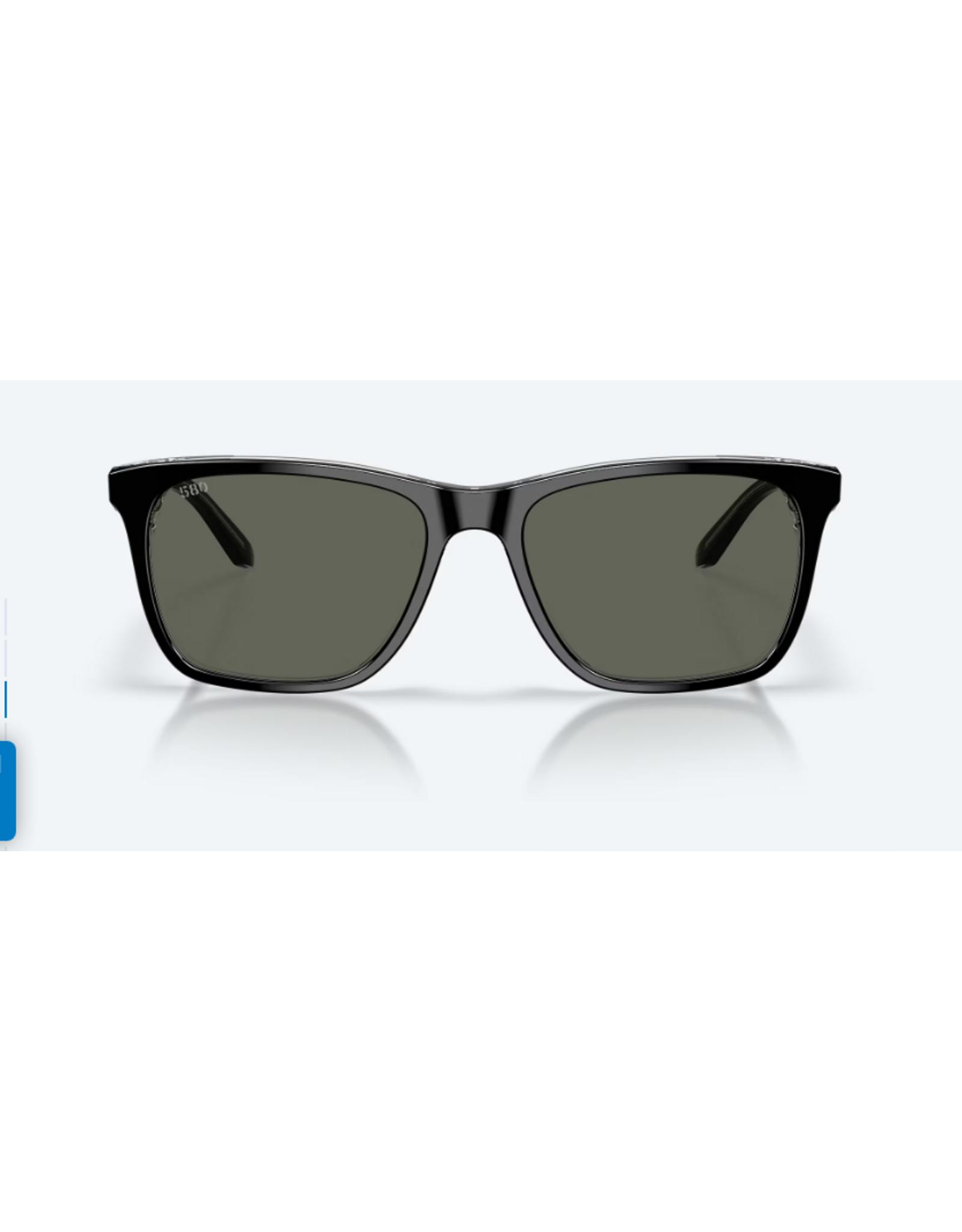 COSTA DEL MAR GRAVELS  Frame Color: Black  POLARIZED GLASS (580G)