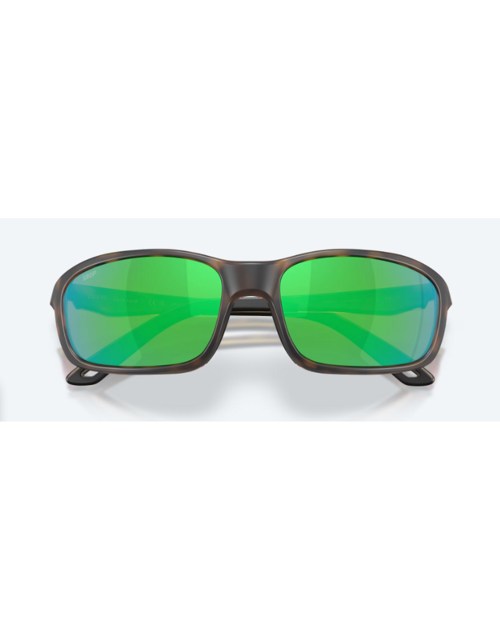 COSTA DEL MAR BRINE II Frame Color: Matte Tortoise Lenses : Green Mirror Polarized Polycarbonate