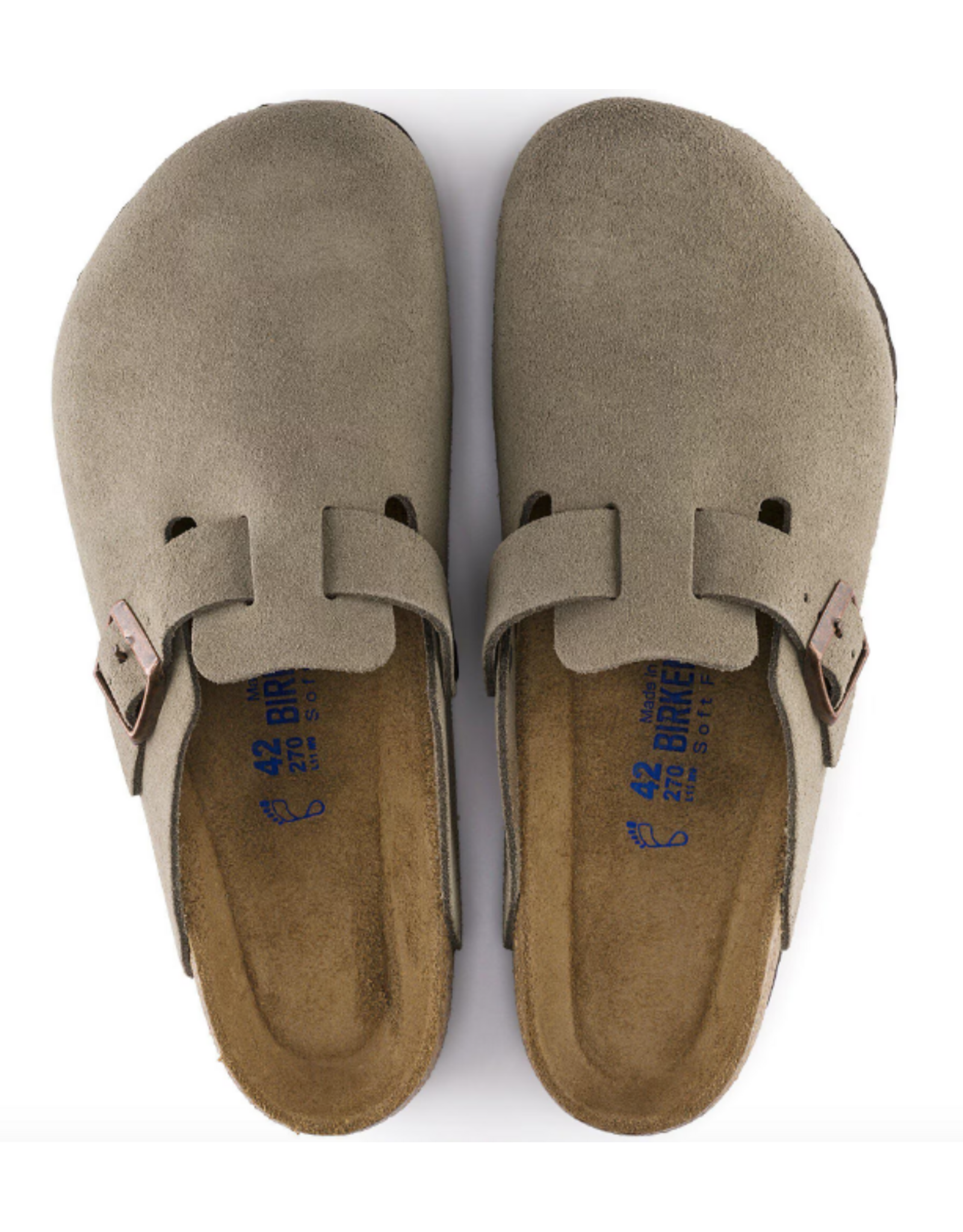 BIRKENSTOCKS Boston Soft Footbed Suede Leather
