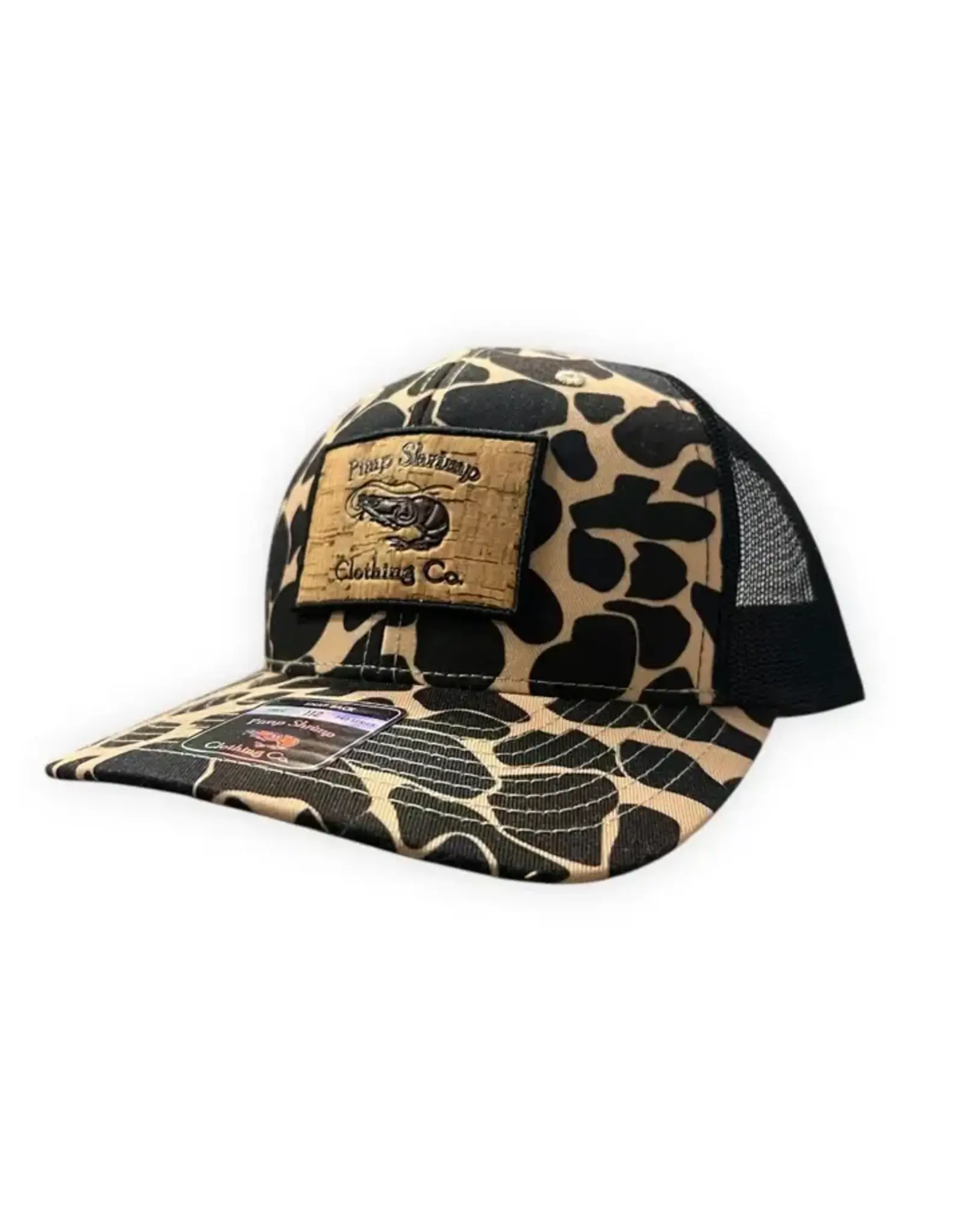 Pimp Shrimp Old School Camo Trucker Hat