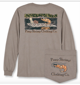 Pimp Shrimp Jon Boat Long Sleeve T-Shirt