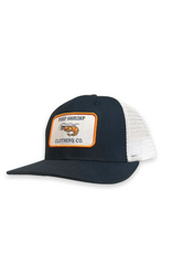 Pimp Shrimp Navy Trucker Hat