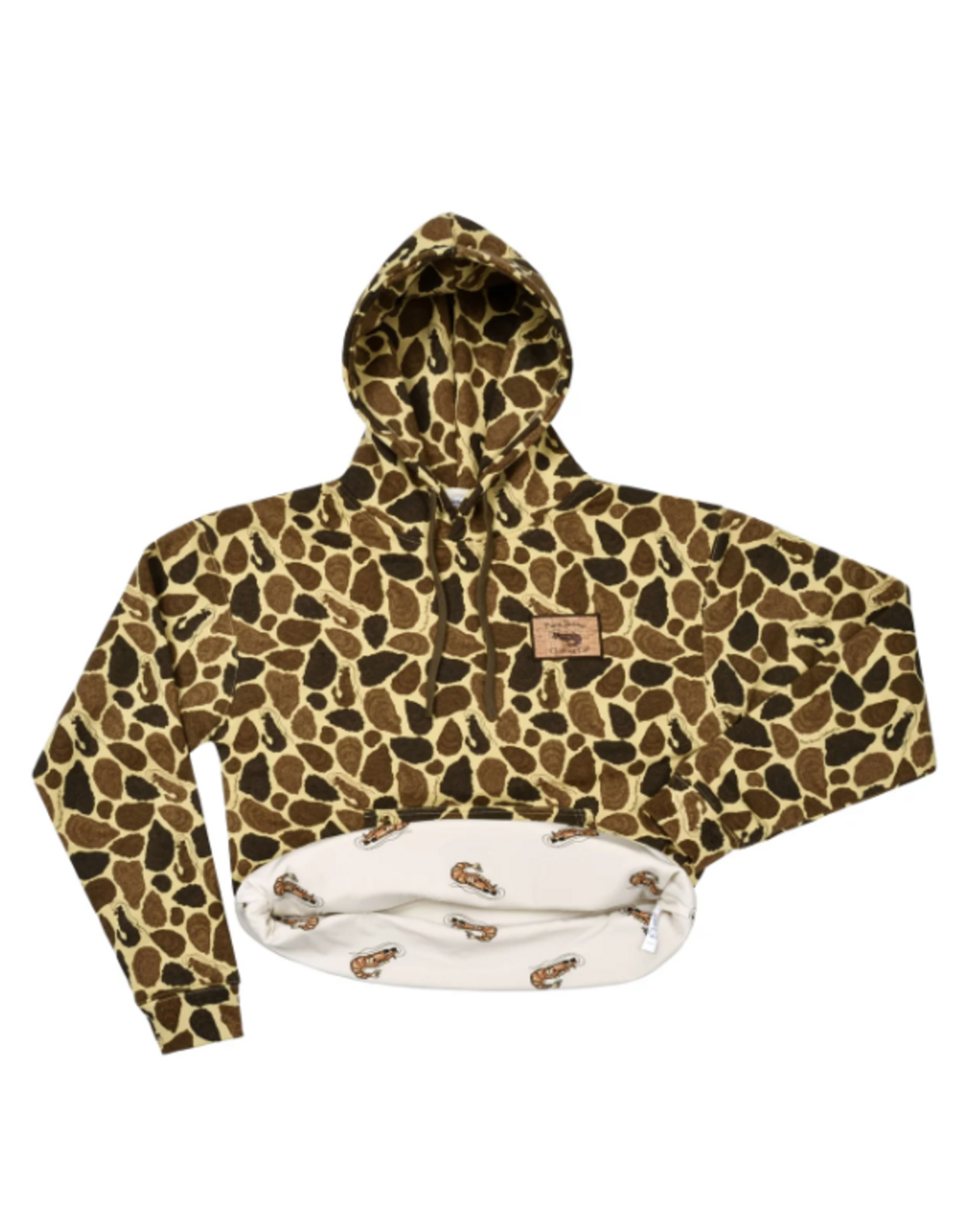 Pimp Shrimp Brown Oyster Camo Mid-Weight Hoodie