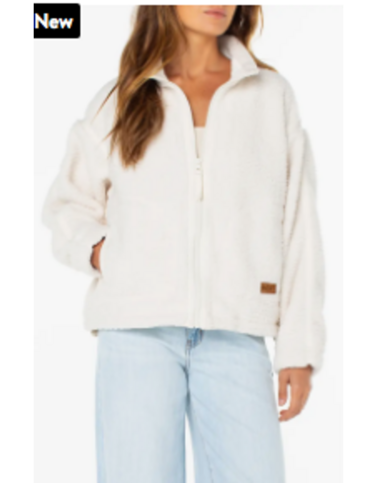 Roxy Wurlie Faux Shearling Zip Jacket