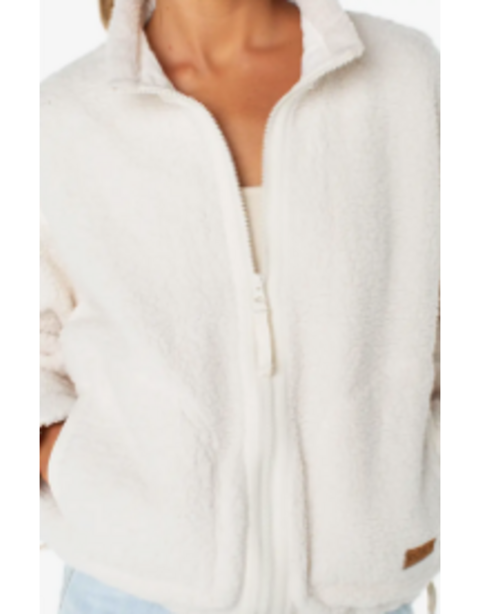 Roxy Wurlie Faux Shearling Zip Jacket