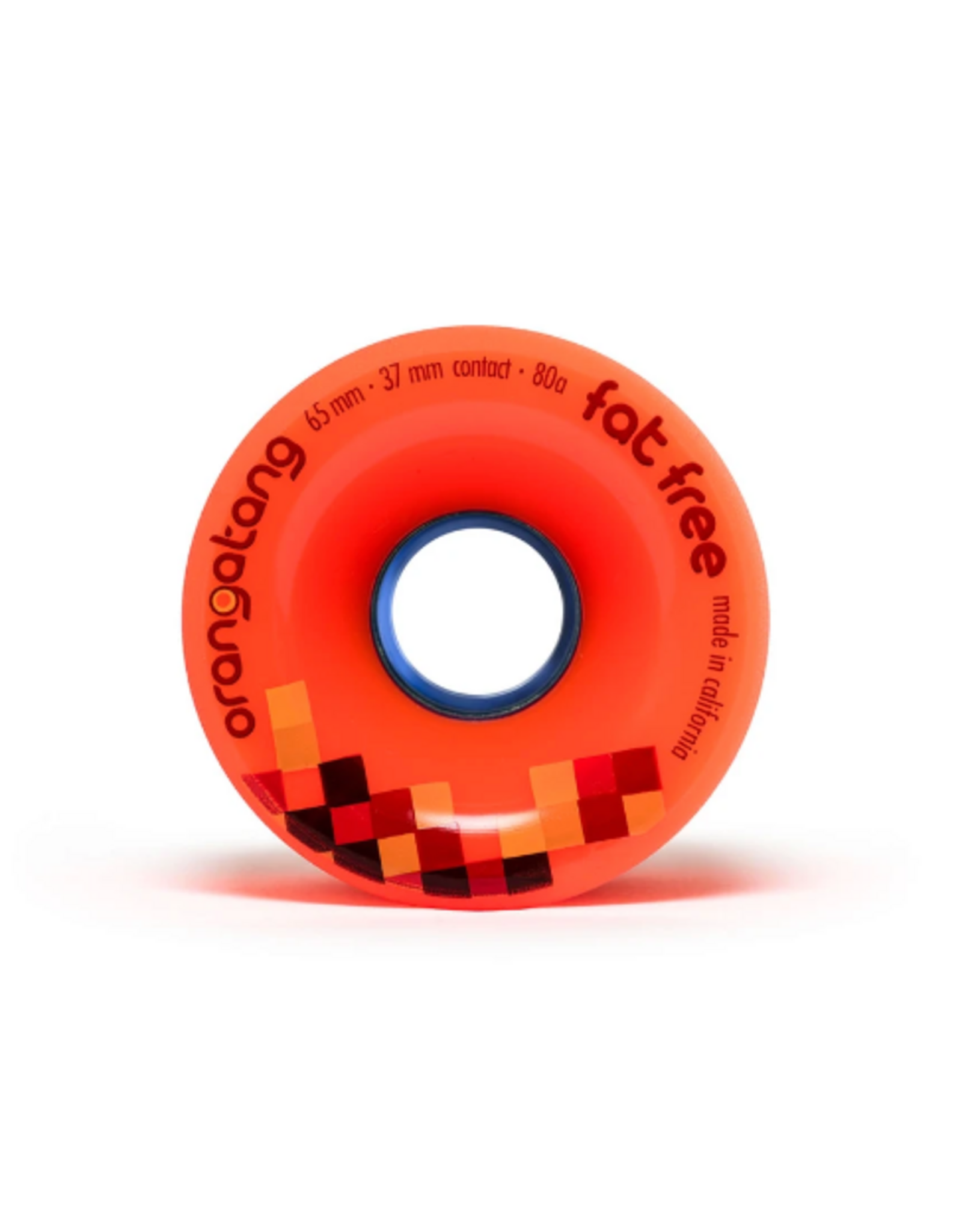 ORANGATANG LOADED ORANGATANG 65MM FAT FREE, 80A ORANGE (SET OF 4 WHEELS)