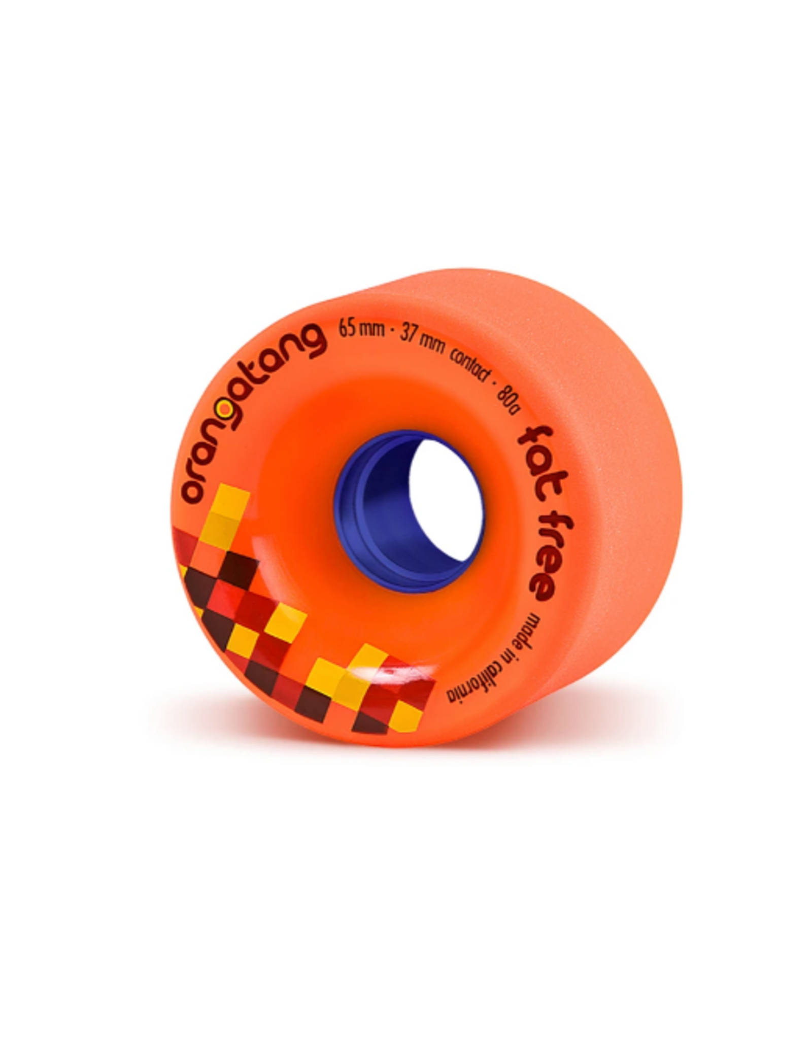 ORANGATANG LOADED ORANGATANG 65MM FAT FREE, 80A ORANGE (SET OF 4 WHEELS)