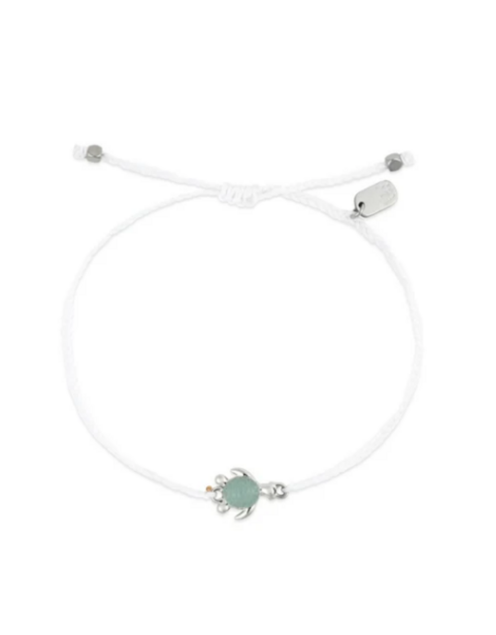 PURA VIDA Tortuga silver dainty bracelet