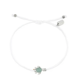 PURA VIDA Tortuga silver dainty bracelet