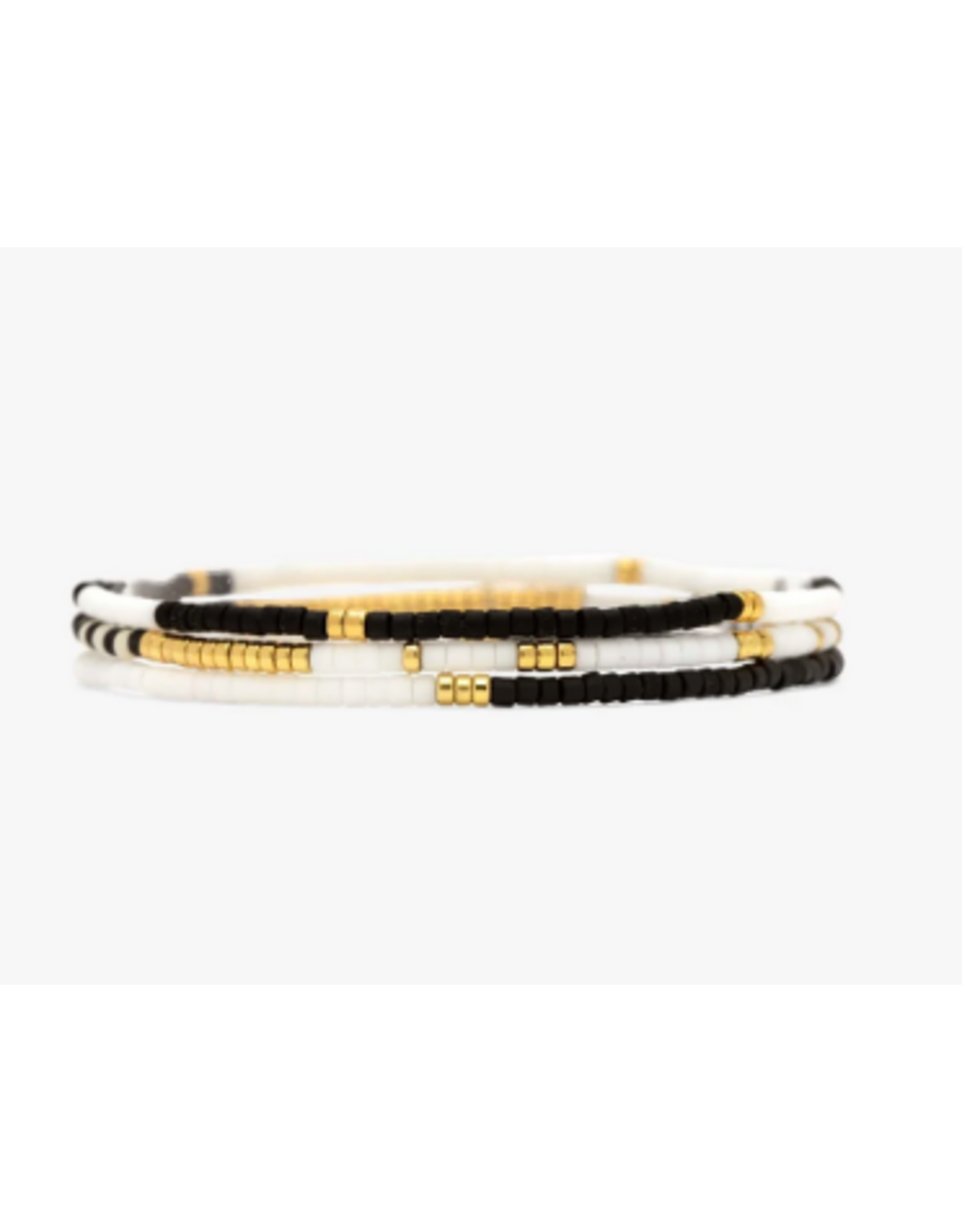 PURA VIDA Monochrome Stretch Bracelet Set of 3