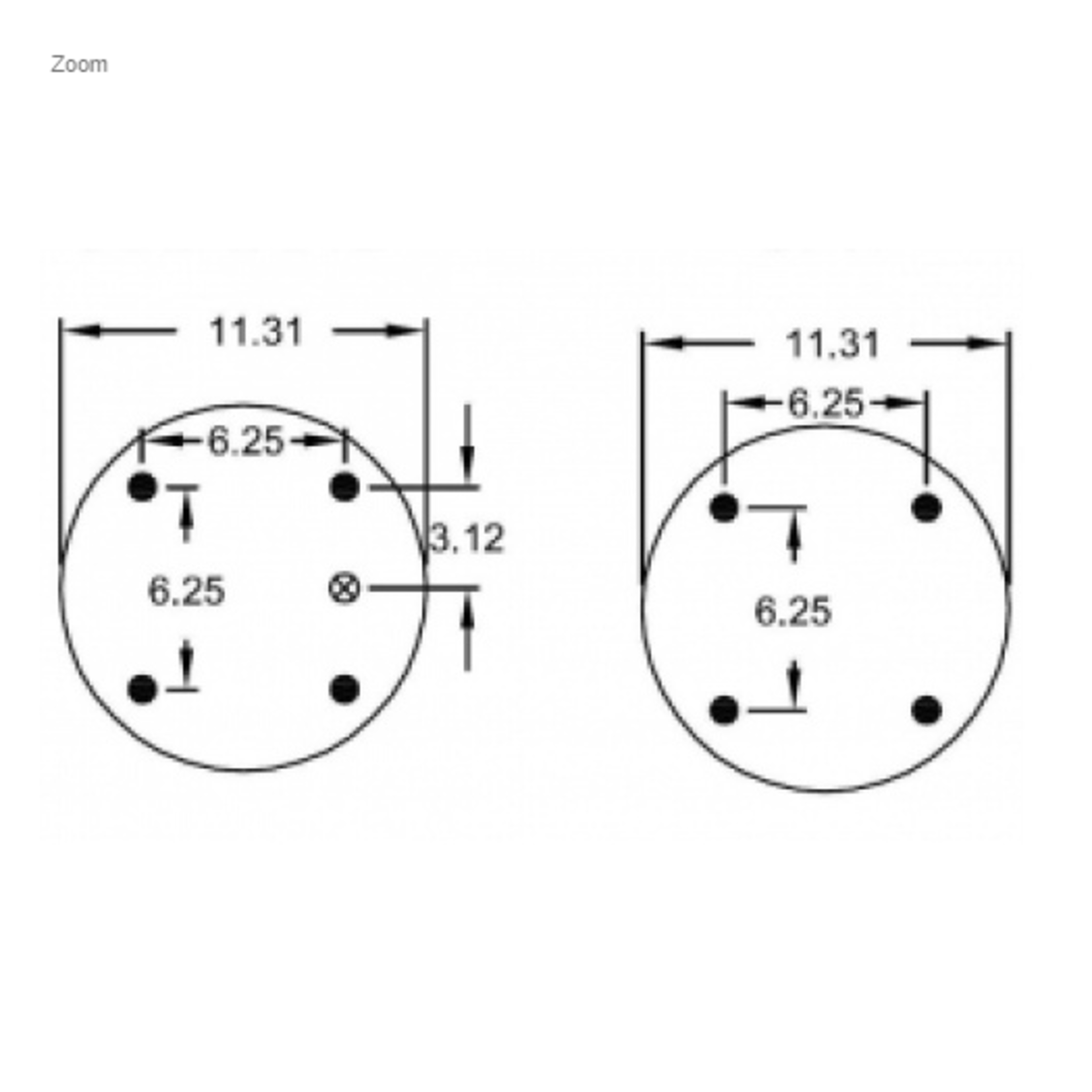 TORQUE Air Bag - W01-358-7135 (3rd Axle - Convoluted)