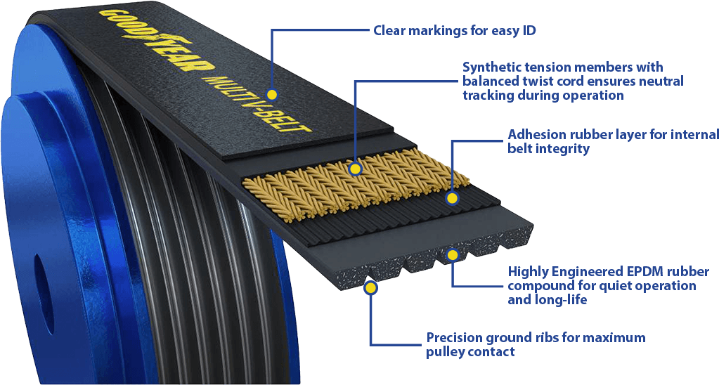 Belt - Goodyear - Micro V 81.3