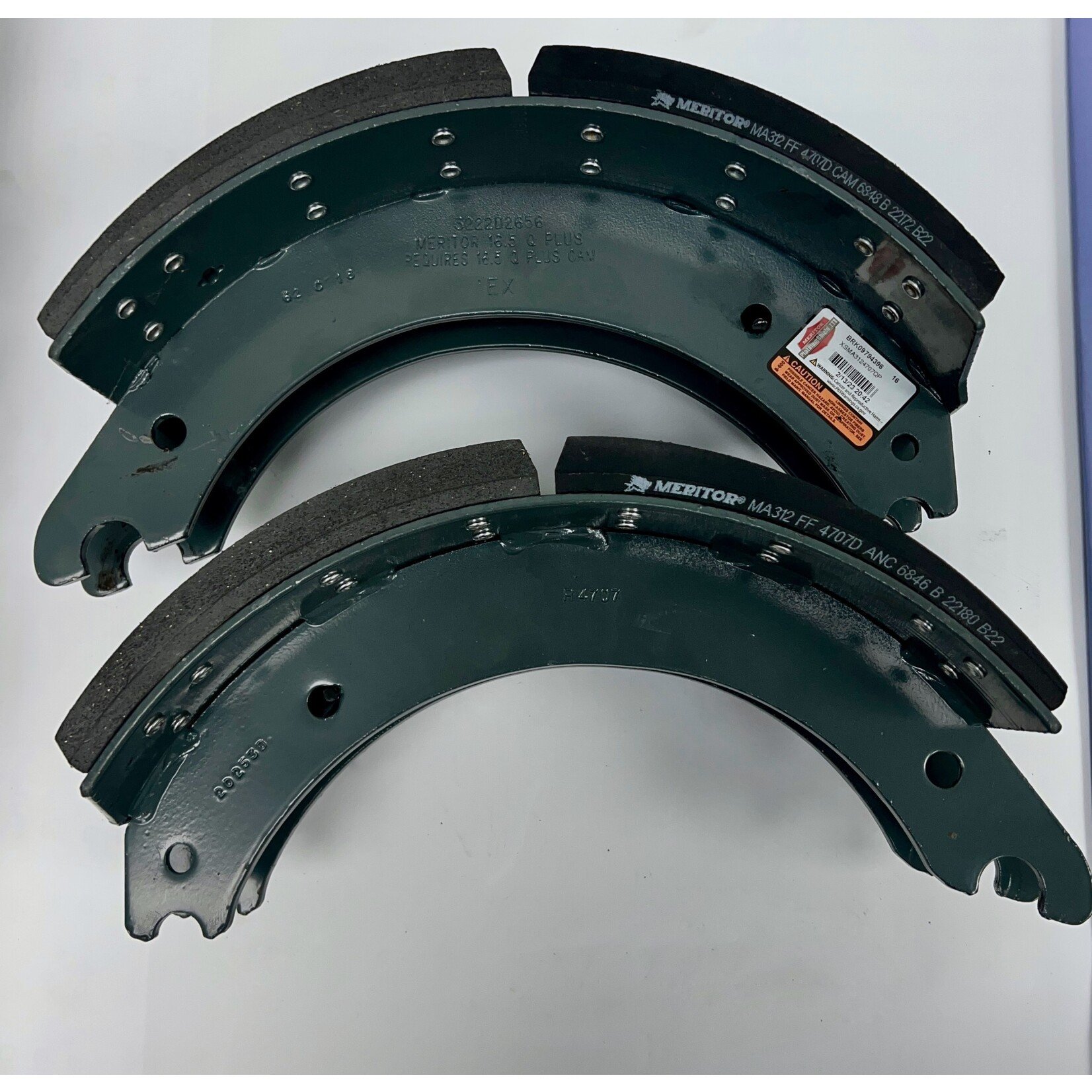 Meritor Full Kit Brake Shoe Box  - 4707Q+  /23K FF Two Shoes and hardware