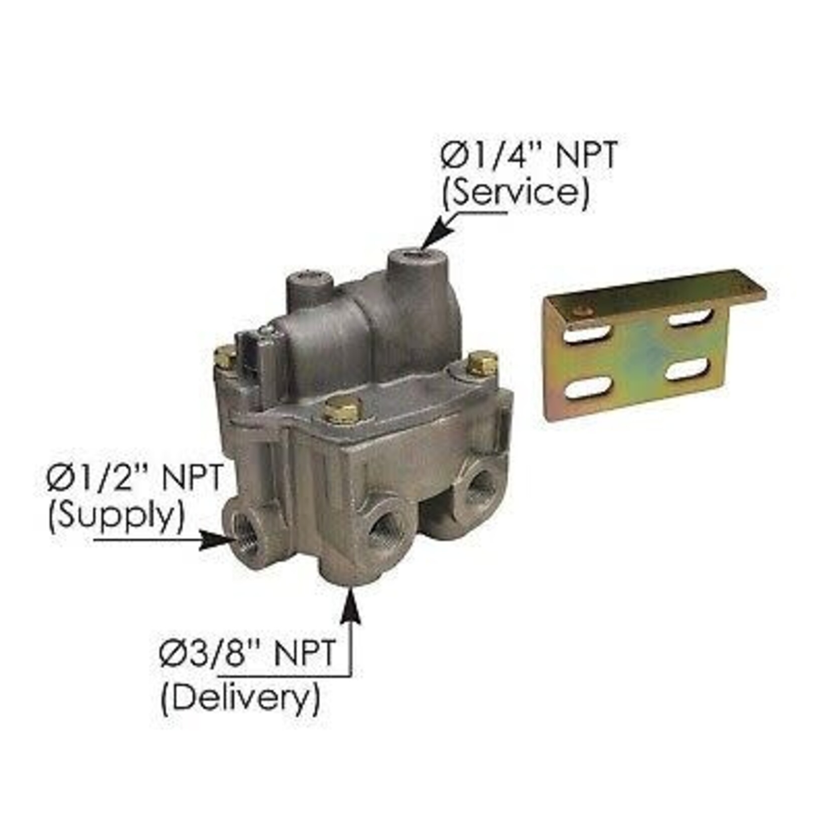 Automann BPR1 Type Proportioning Valve 4.0PSI  (Bendix 65145-Volvo 3081426)