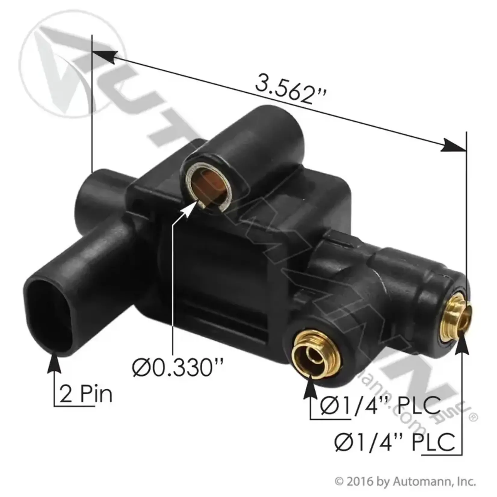 Automann Air Solenoid Valve - Freightliner Cascadia - Fan Clutch