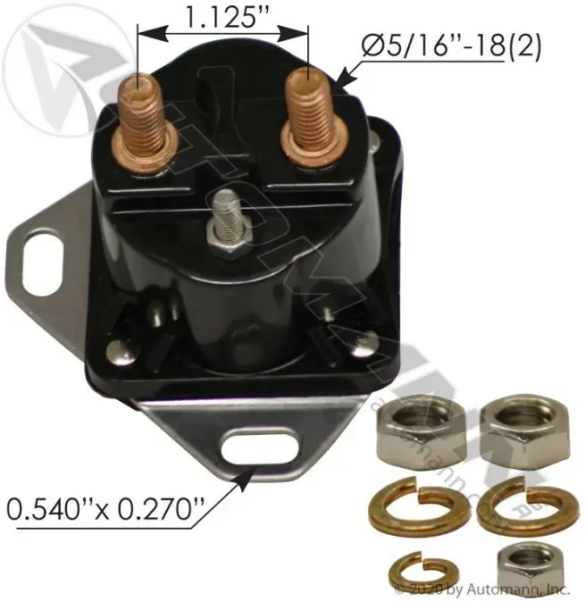 12 V Continuous Duty Solenoid Continuous Duty Solenoid Relay Switch - 3-Post, 100A, 12V For International Truck & Others Starter Solenoid 12v - Foto 11