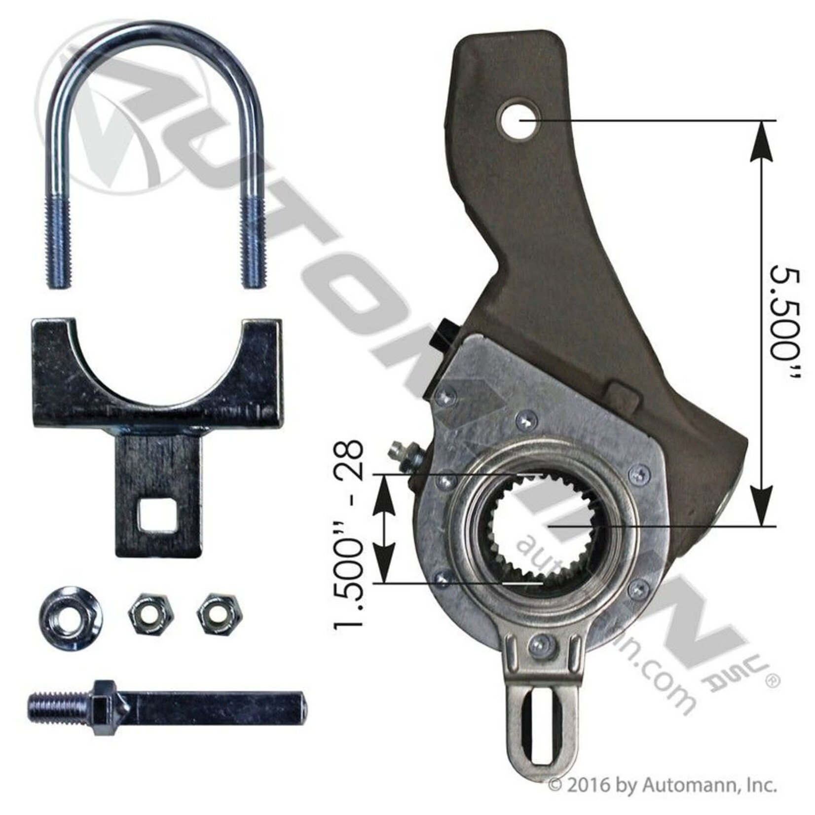 Automann Automatic Slack Adjuster - Automann - Haldex Type S/Setting - 5.5 P/N 40020229, 40920018, M808012
