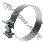 Automann Exhaust - Flat Band Clamp 5" SS 1.25" Wide
