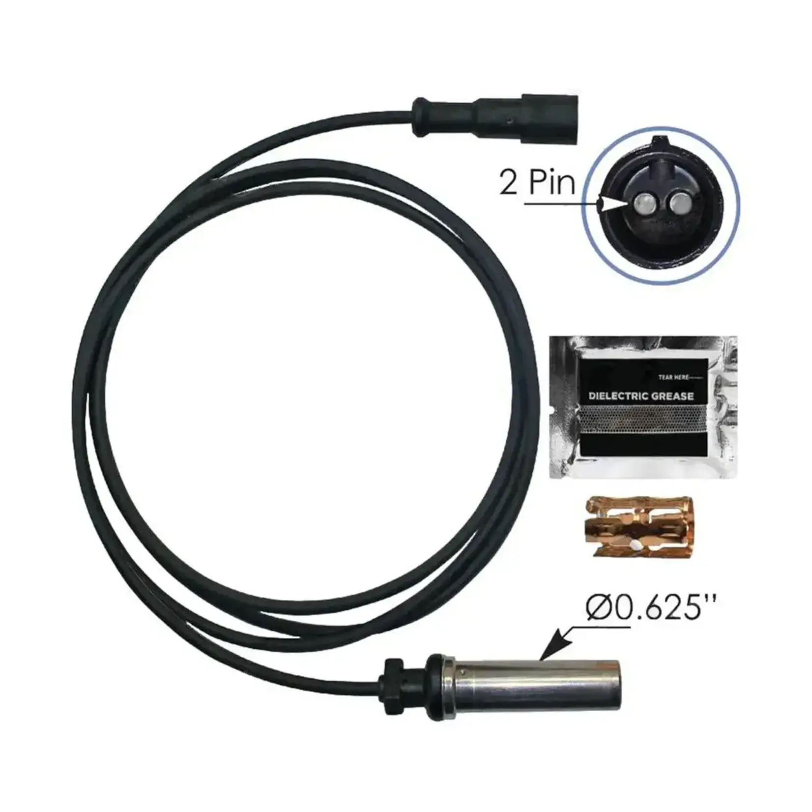 Automann ABS Sensor Kit Straight Head 67in  -Meritor R955338