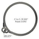 Automann Hood Cable - 39.5" Fits Peterbilt  378 / 379