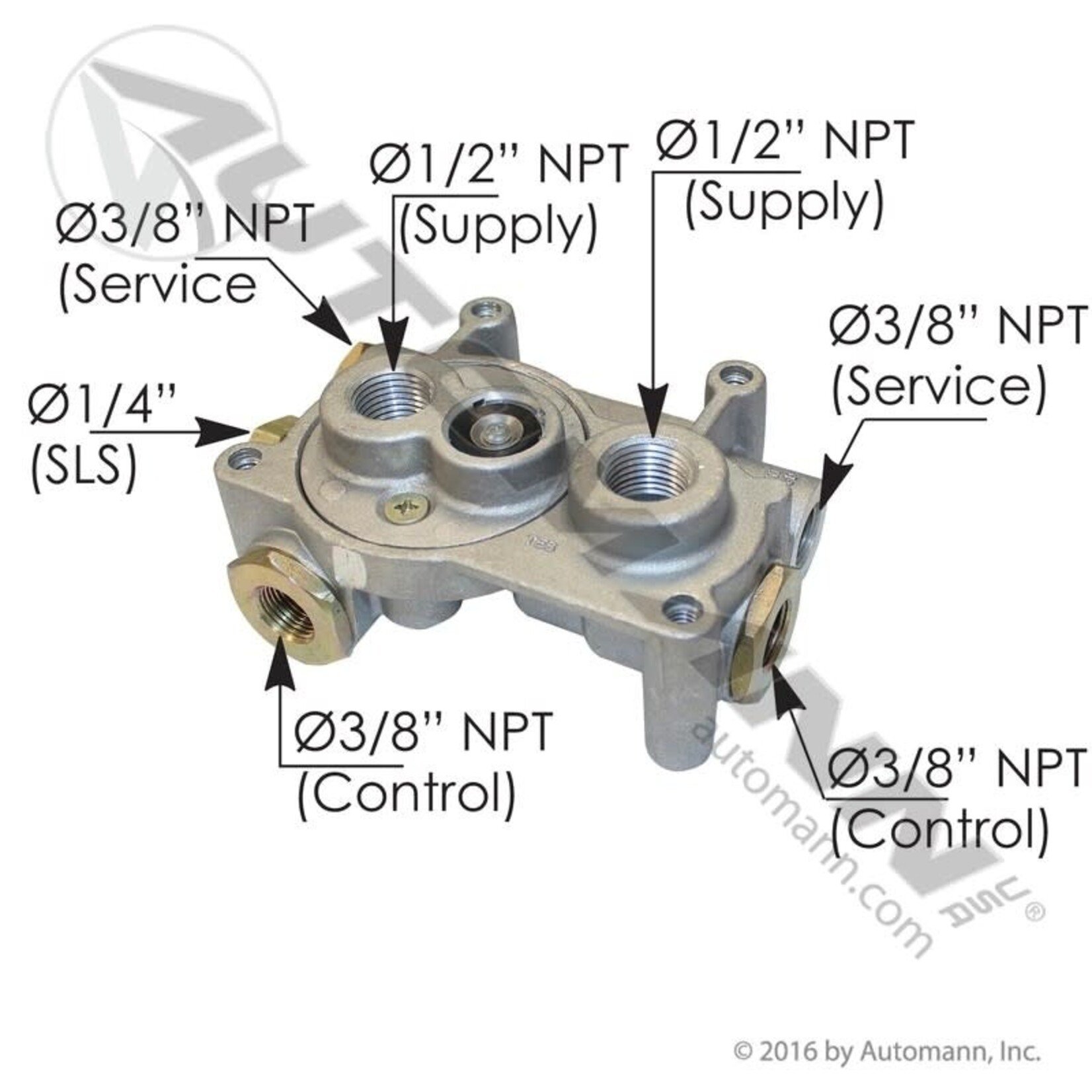 Automann Tractor Protection Valve -TP-5 Automann (Bendix 288605 - F20QE3234 - LVP-3455)