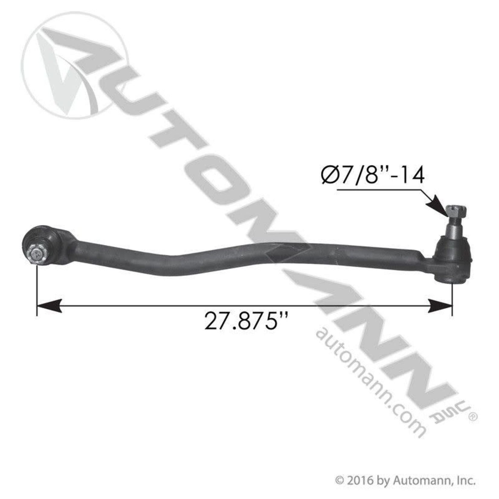 Automann Drag Link - Automann - 27.875" C to C - Peterbilt