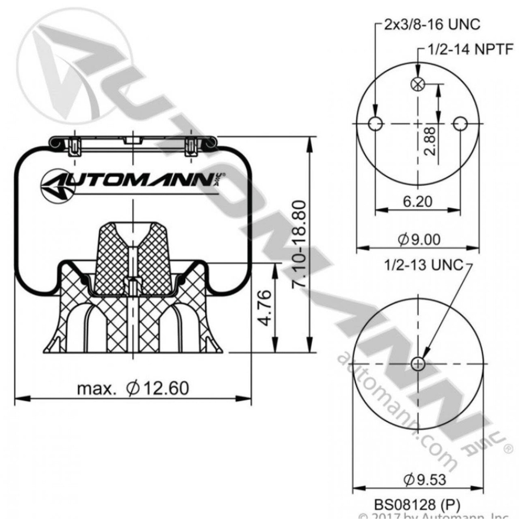 Automann Automann- Air Bag - W01-358-8813 Kenworth / Peterbilt  - C811003 / C816000  /  AS88130 / C811012