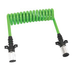 Automann 12' - Automann - 7 Way Ultra Heavy Duty ABS Cable - Green - Spring Guard 12'