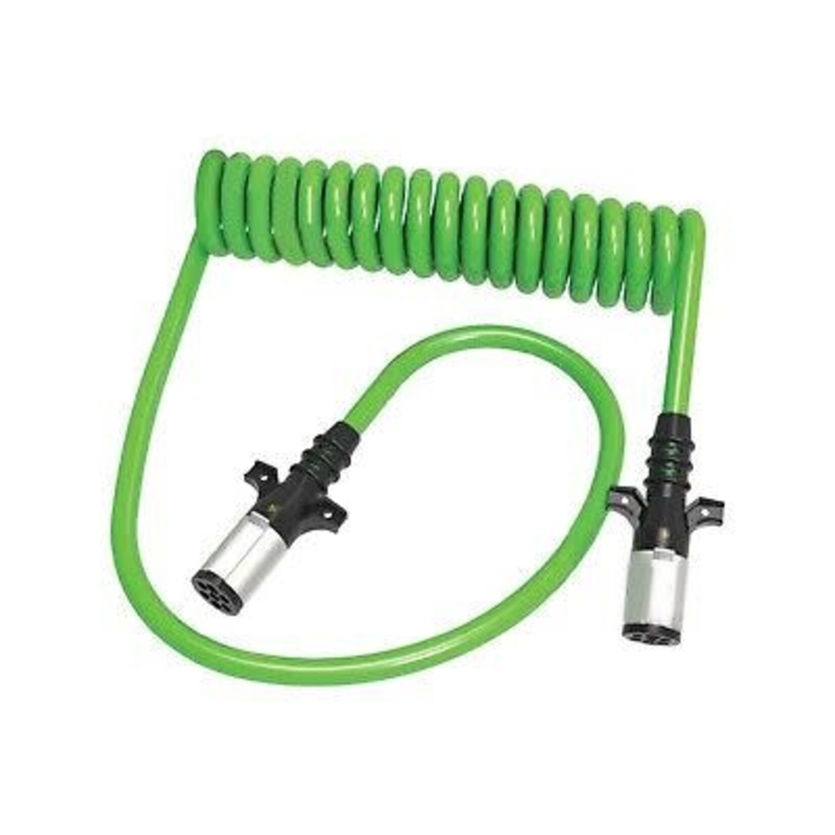 Automann 7 Way Ultra Heavy Duty ABS Cable - Green - Spring Guard 15" - Atuoman